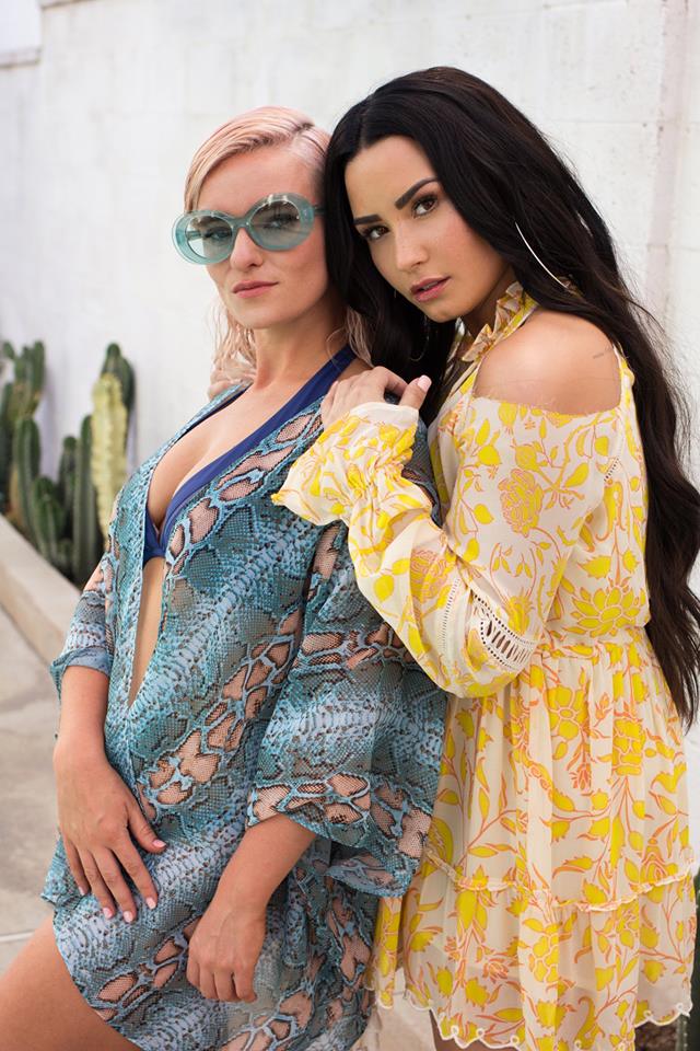 Grace Chatto e Demi Lovato. Foto: Divulgação/Warner Music