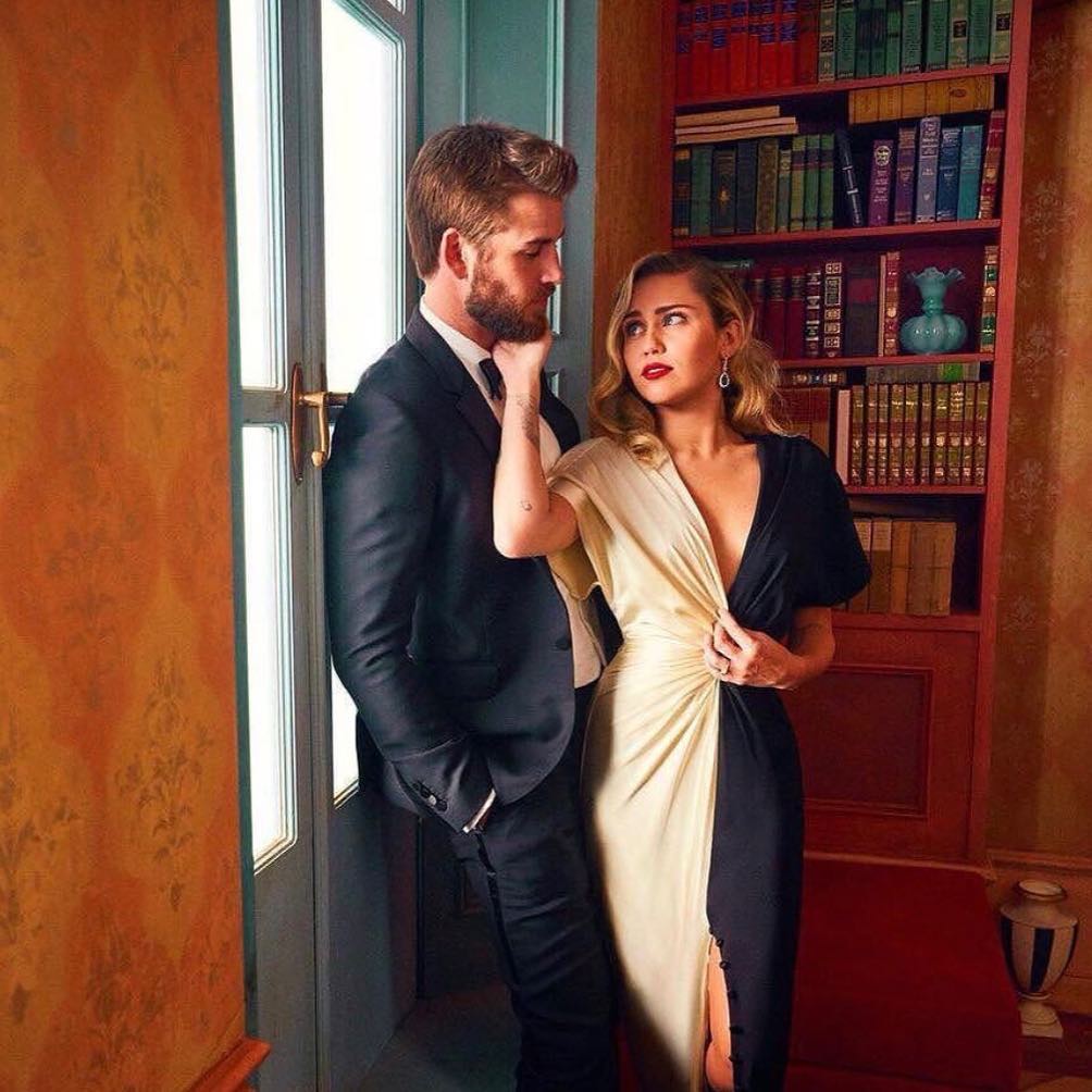 Miley Cyrus e Liam Hemsworth. Foto: Reprodução/Instagram (@ Hemsworth)