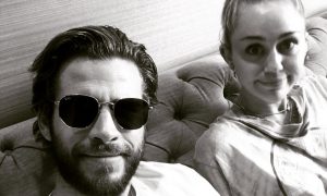 Liam Hemsworth e Miley Cyrus. Foto: Reprodução/Instagram