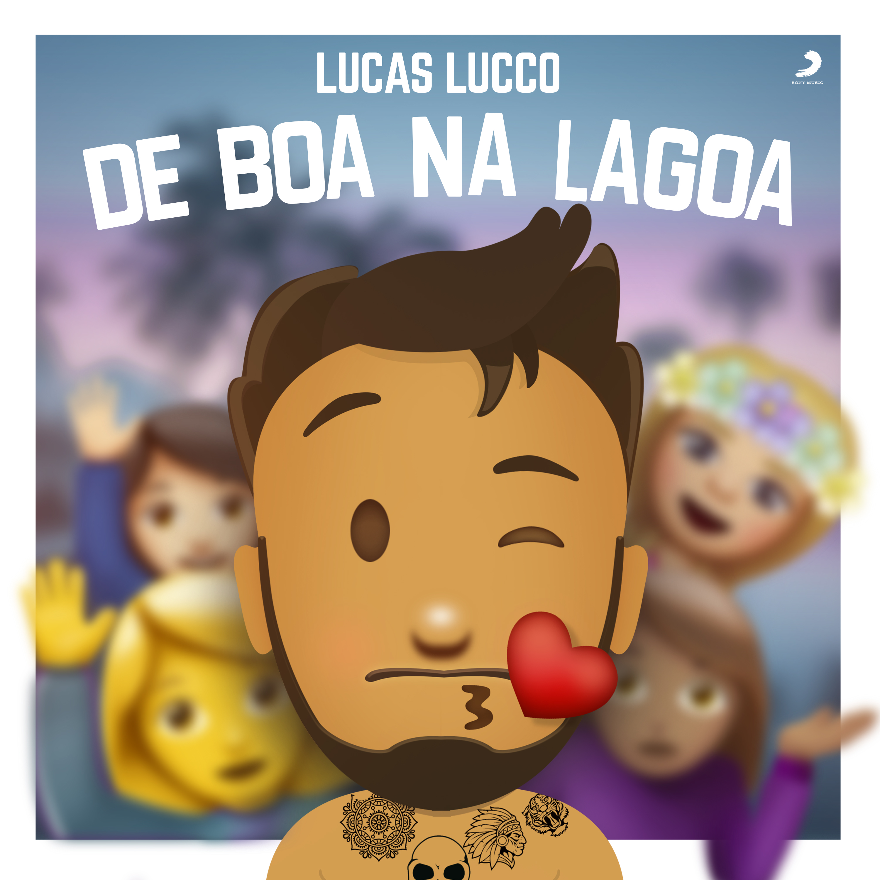 Capa de 'De Boa na Lagoa', de Lucas Lucco. Foto: Divulgação.