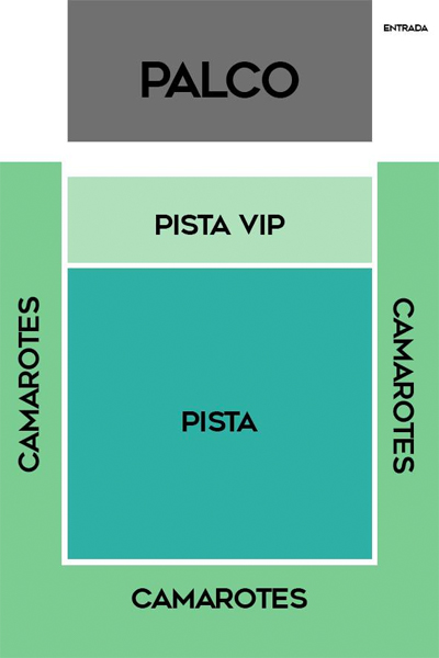 Mapa de Assentos do Carioca Club. 