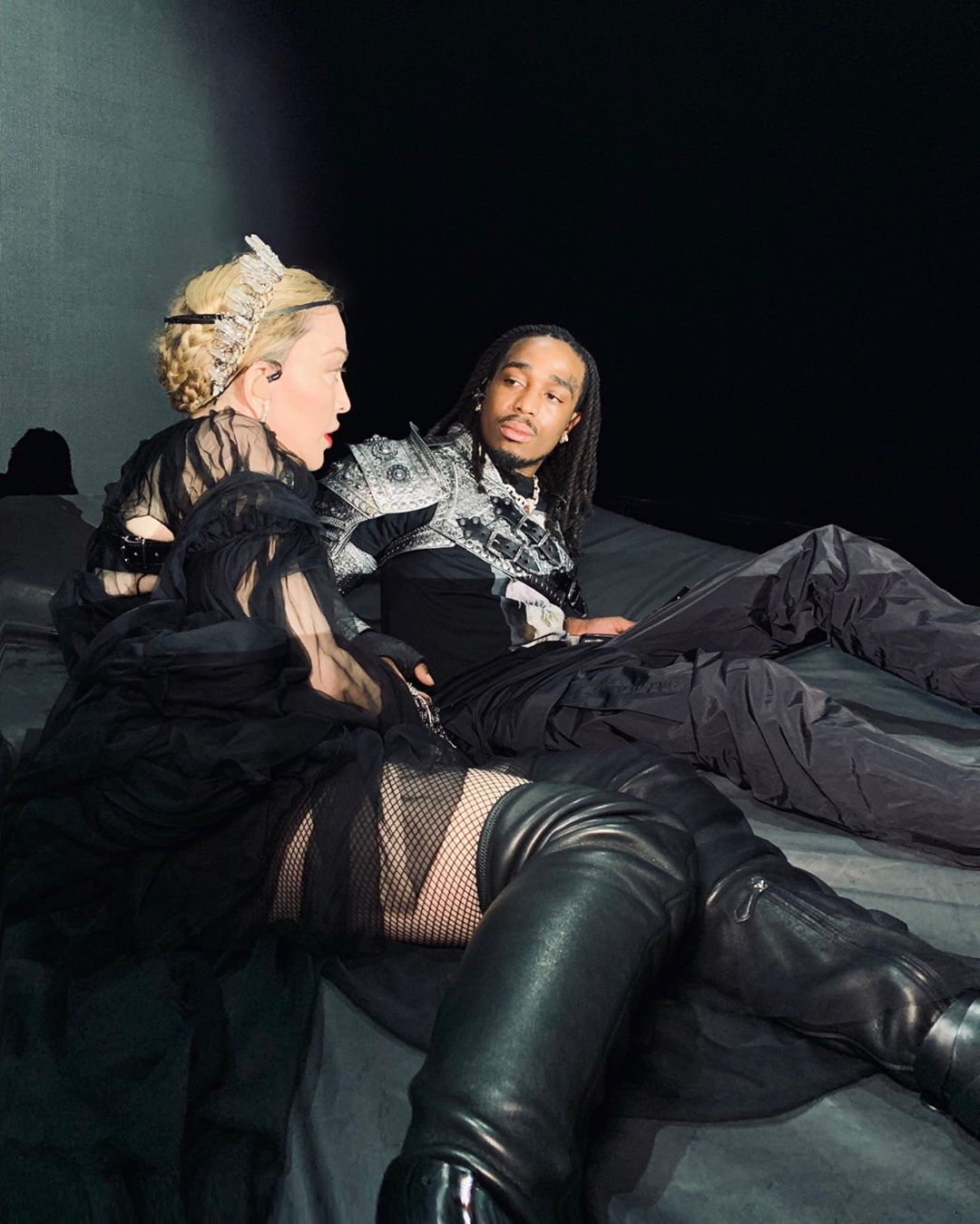 Madonna e Quavo. Foto: Reprodução/Instagram (@madonna)