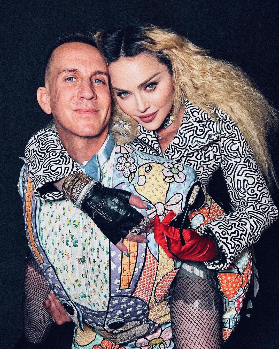 Madonna e Jeremy Scott. Foto: Reprodução / Instagram (@madonna)