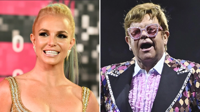 Britney Spears e Elton John. Foto: Divulgação